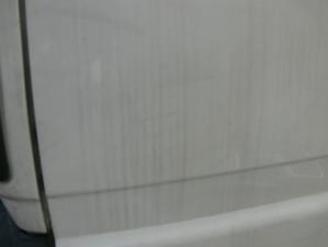 ①　水垢確認